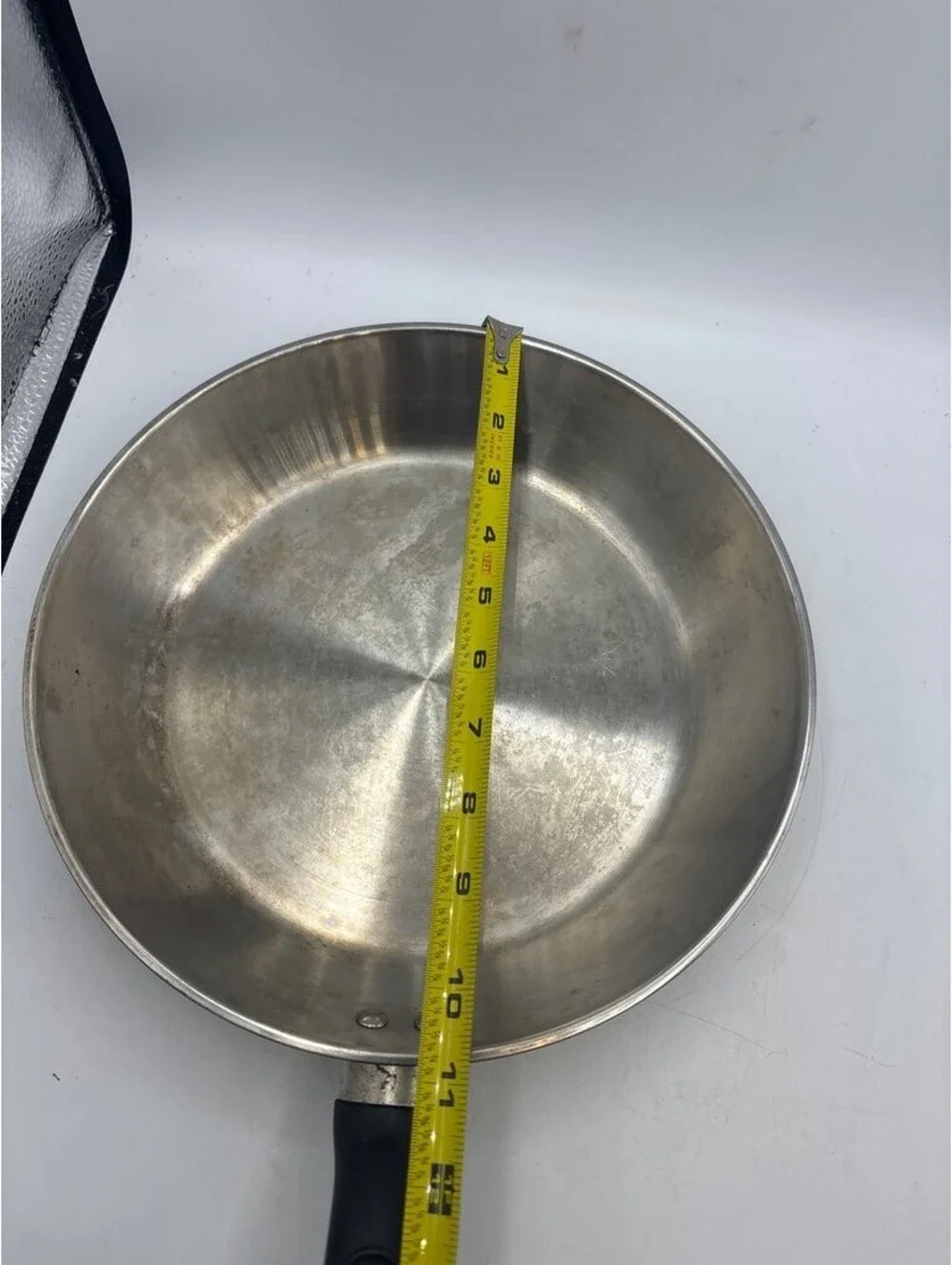 T-fal Stainless Steel Frying Pan with Black Handle